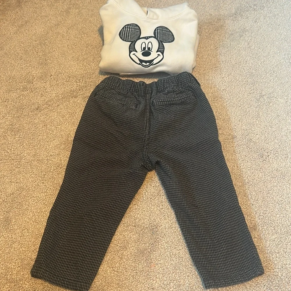 🛍️SALE🛍️ GAP & Disney Soft Mickey Mouse Hoodie Combination & Pants - Picture 11 of 13